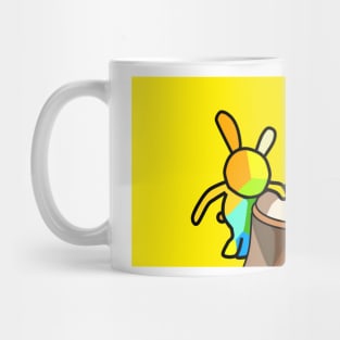 Rabbits pounding "Mochi" Mug